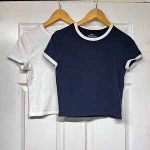2 Abercrombie & Fitch Baby Tees